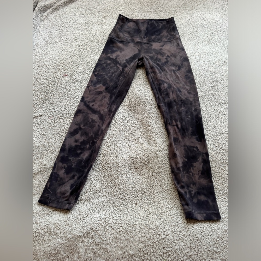 lululemon athletica Black Tie-Dye Leggings